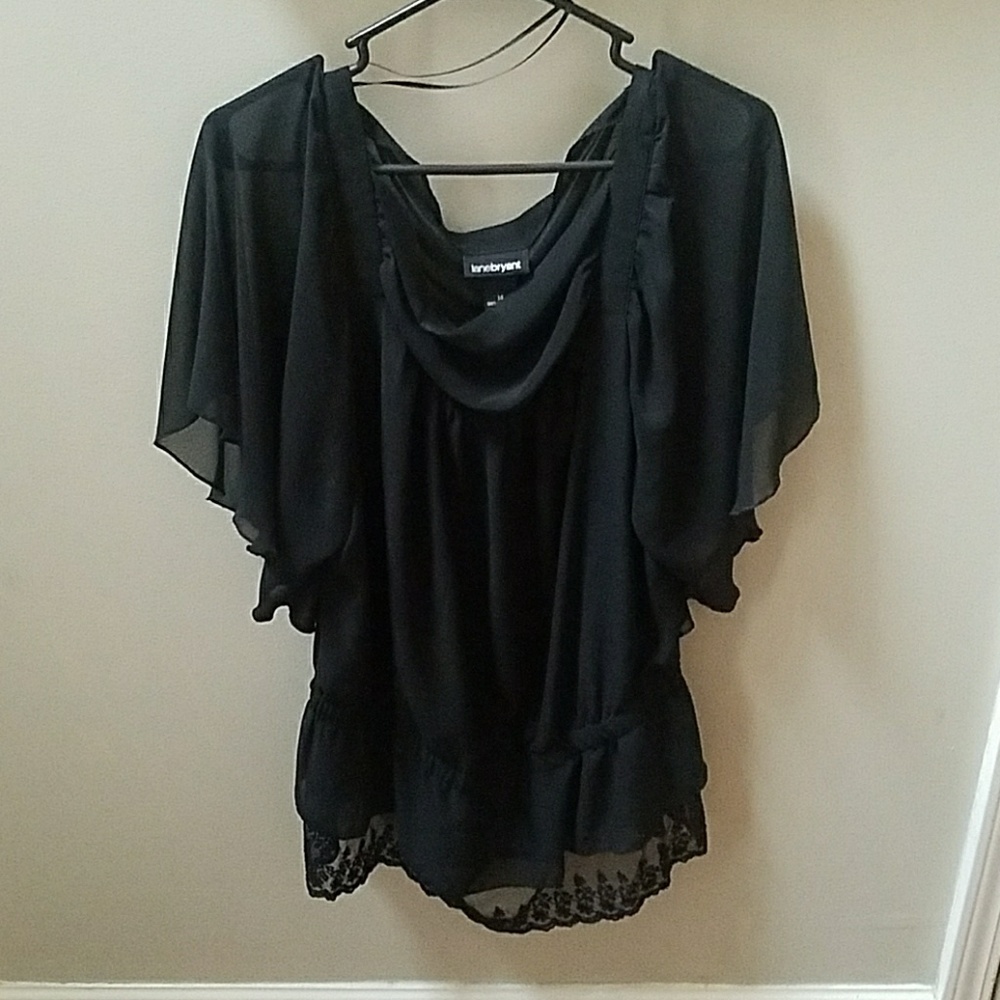 Lane bryant chiffon top